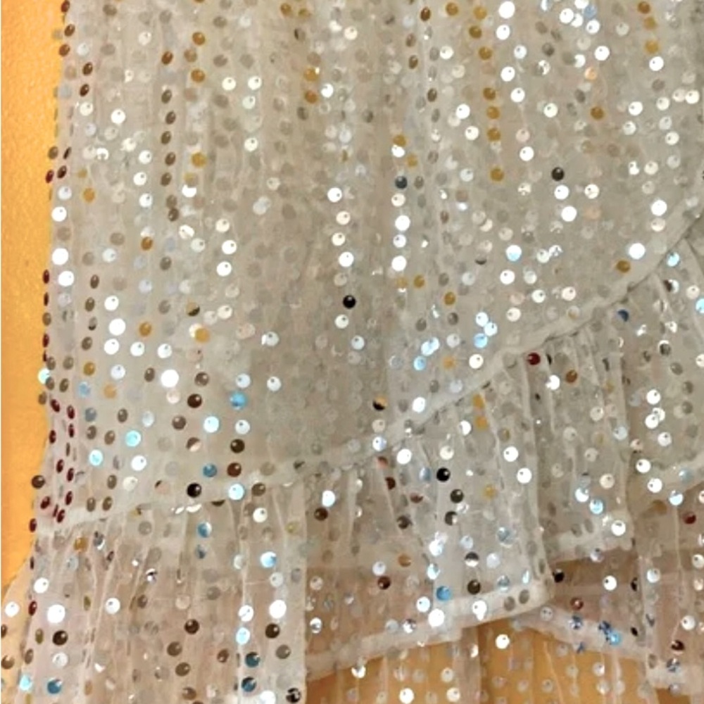 Lauren Conrad Sequin White Skirt NWOT - Picture 2 of 11